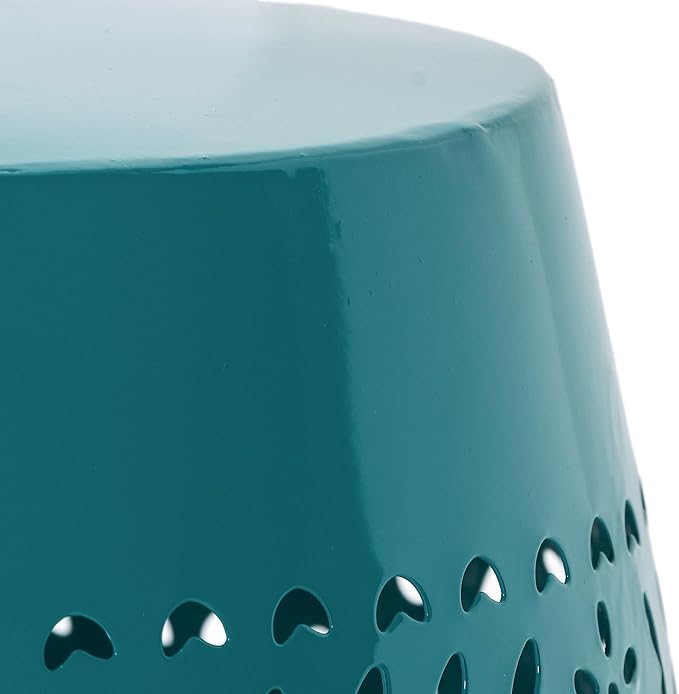 Christopher Knight Home Ruby Outdoor 12" Iron Side Table, Teal ChristopherKnightHome