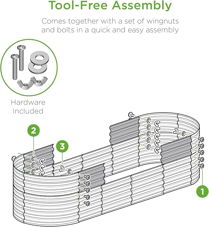 Best Choice Products 8x2x2ft Metal Raised Garden Bed, Oval Outdoor Deep Root Planter Box for Vegetables, Herbs w/ 4 Support Bars, 215 Gal Capacity - Terracotta BestChoiceProducts