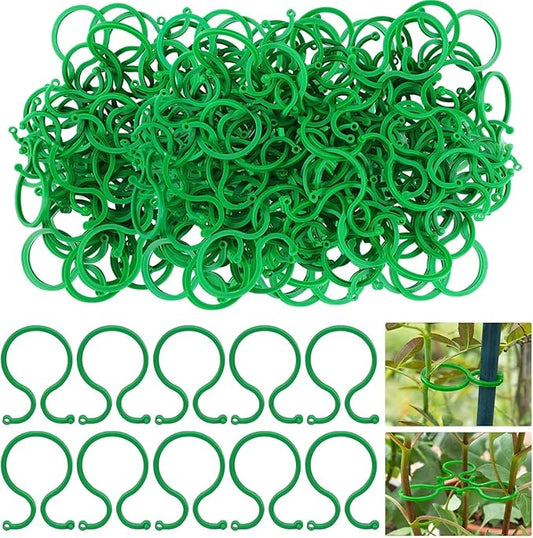 Hysagtek 200 Pcs Plant Clips for Climbing Plants Garden Clips Plant Support Clip for Tomato Gardening Clip for Support & Securing Plants Hysagtek