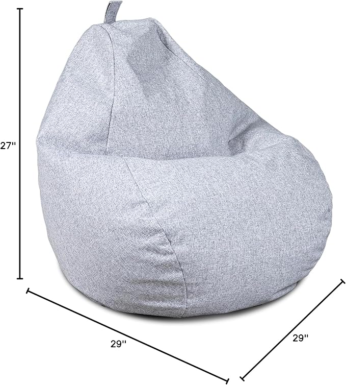Big Joe Tuffet Weatherproof Bean Bag Chair, Ceramic Intertwist, Durable Weather Resistant Fabric, 2.5 feet Teardrop BigJoe