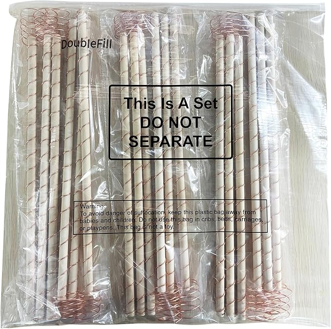 18 Pcs Electroculture Plant Stakes 17 Inches Long Copper Garden Stakes Electroculture Copper Gardening Antenna for Growing Vegetable Garden Plants Support DoubleFill