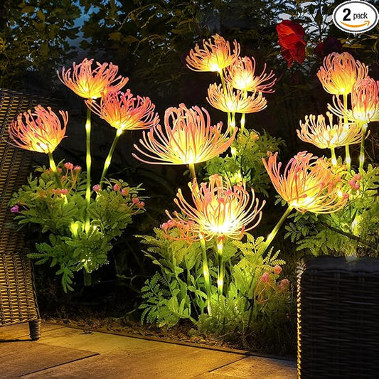 Solar Garden Lights Glowing Flowers & Stems, Outdoor Garden Decoration, Yard Decor StarryMine