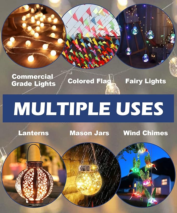 10FT String Light Pole for Outdoor, Heavy Duty Metal Lighting Stand Pole for Deck Fence Railing Backyard Patio Holiday Wedding Party Decorations (1 Pack) Eazielife