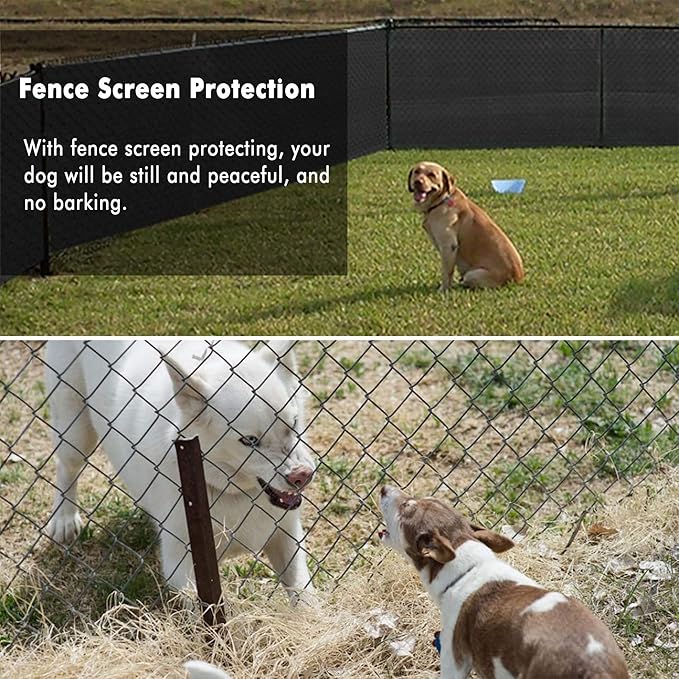 UPGRADE Privacy Fence Screen 3'x68' Black Outdoor 90% Visibility Blockage 170 GSM Mesh Shade Cover Panels for Backyard,Balcony,Home Decoration with Zip Ties,Customized Avaliable UPGRADE