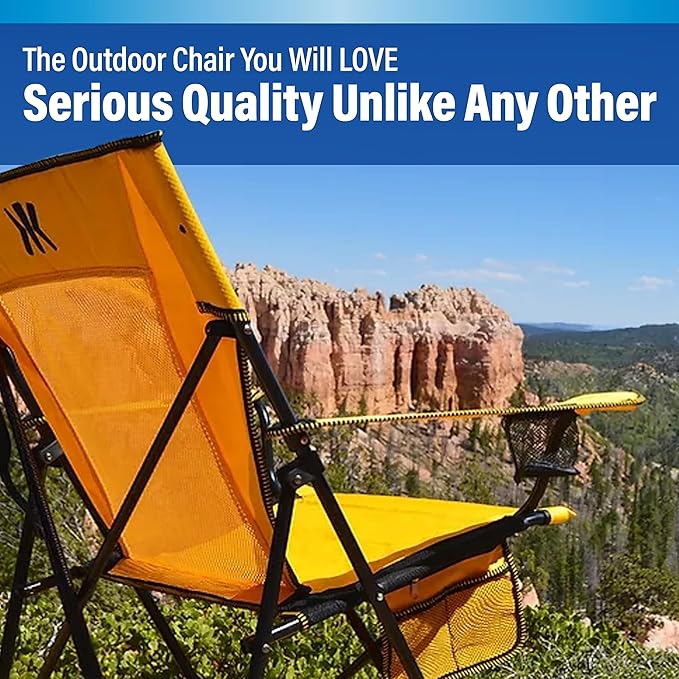 Kijaro Dual Lock Portable Camping Chair - Versatile Folding Sports and Outdoor Chair for Lawn - Locks Position - Ionian Turquoise Kijaro