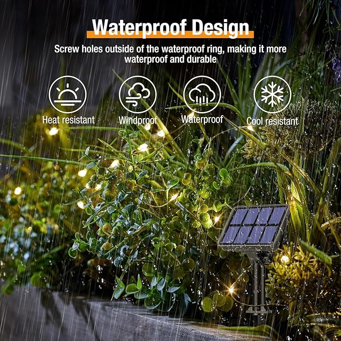 12 Pack Solar String Lights Outdoor, Total 960LED 396FT Solar Fairy Twinkle Lights Outdoor Waterproof 8 Modes Copper Wire Solar Lights for Outside Garden Patio Tree Christmas Wedding Party Decor btfarmdecorativelighting