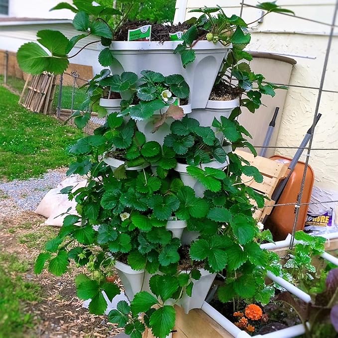 Mr. Stacky 5 Tiered Vertical Gardening Planter, Indoor & Outdoor Mr.+Stacky
