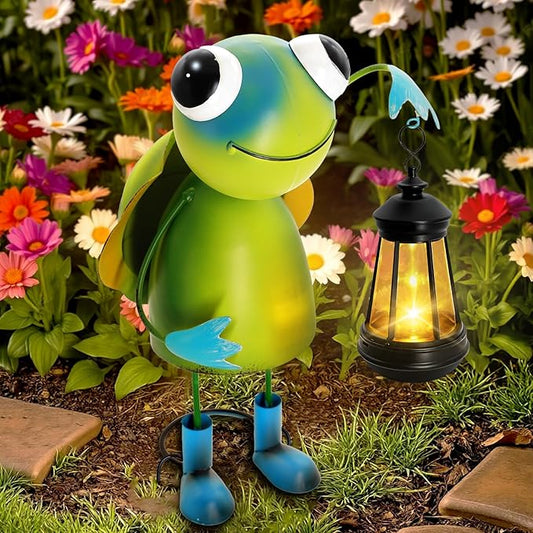 Garden Decor Turtle Solar Statues,Unique Garden Statues Turtle with Solar Lantern Waterproof, Birthday Gifts for Women Mom Grandma, Front Patio Balcony Yard Art Lawn Ornaments Porch Outdoor Decoration yulloyello
