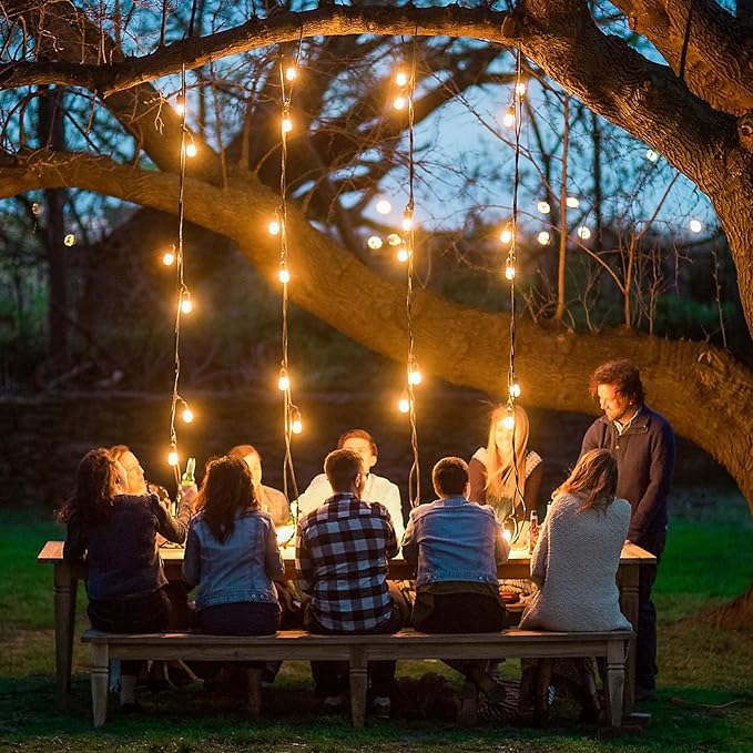 28 Pack S14 Bulbs for Outdoor String Lights, Shatterproof LED Replacement Bulbs for Patio String Lights Outdoor Waterproof, E26 Base, Soft White 2200K, Dimmable GvvooHome