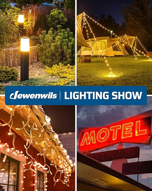 DEWENWILS 120W Low Voltage Landscape Transformer with Timer & Photocell Sensor, 120V AC to 24V DC Low Voltage Transformer, Weatherproof Landscape Lighting Transformer for Garden Lights Pathway Lights DEWENWILS