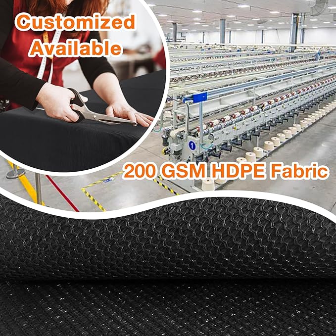 Artpuch Outdoor Pergola Shade Cover 15x21 FT Sun Shade Cloth with Grommets Black 90% UV Protection Canopy Patio Privacy Screen (Customized Available) Artpuch