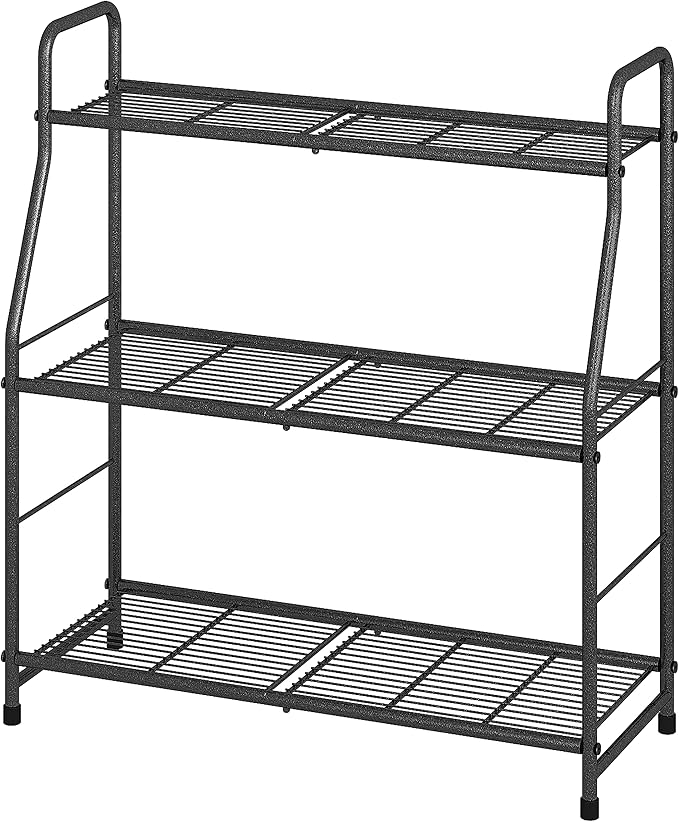 Simple Trending Plant Stand Outdoor Indoor 3 Tier Metal Waterproof Plant Shelf for Living Room Balcony Garden SimpleTrending