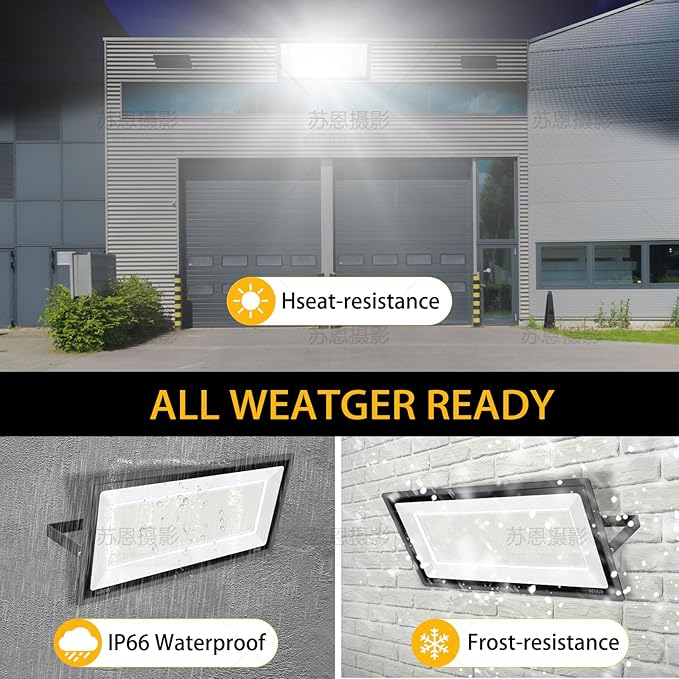 800W 2pack LED Flood Lights,3700 watt Equivalent 89500LM Super Bright Outdoor LED Arena Lights 100-277V IP65 Waterproof 5000K Daylight Commercial Lighting for Stadium,Backyard, Parking lot etc XYCN