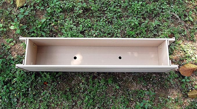 New Age Garden ECOFLEX 36" Window Box Planter, Moisture Resistant Outdoor Flower Box for Windows, Railings, or Fences, Weather Resistant Composite, No Tools Needed NewAgePet