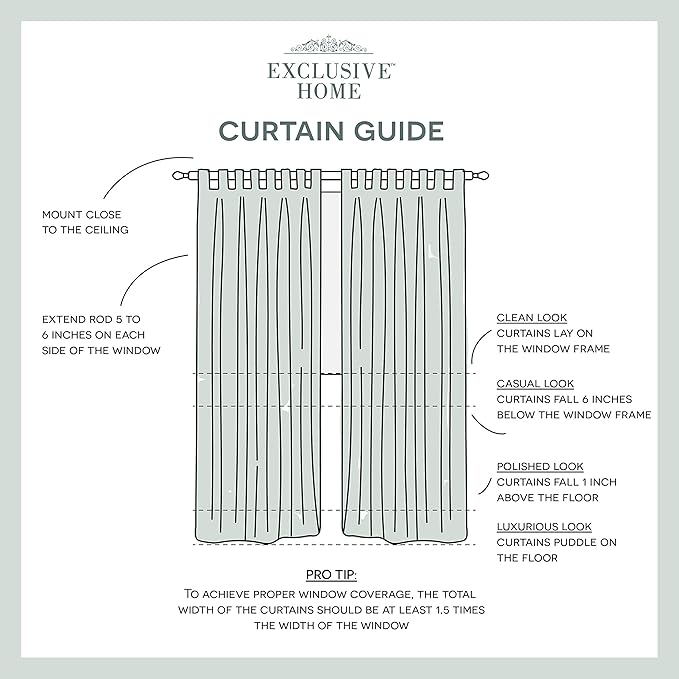 EXCLUSIVE HOME Cabana Solid Indoor/Outdoor Light Filtering Hook-and-Loop Tab Top Curtain Panel Pair, 54"x120", Taupe Exclusive+Home