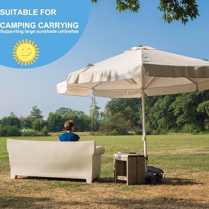 2 Pcs Quality Umbrella Base Weight, Umbrella Base Weights Sandbag, 80 Lb of Umbrella Sand Bag Fits Any Offset, Cantilever & Any Outdoor Patio Umbrella Stand ~ Easy Set Up (Combinable) Rootora