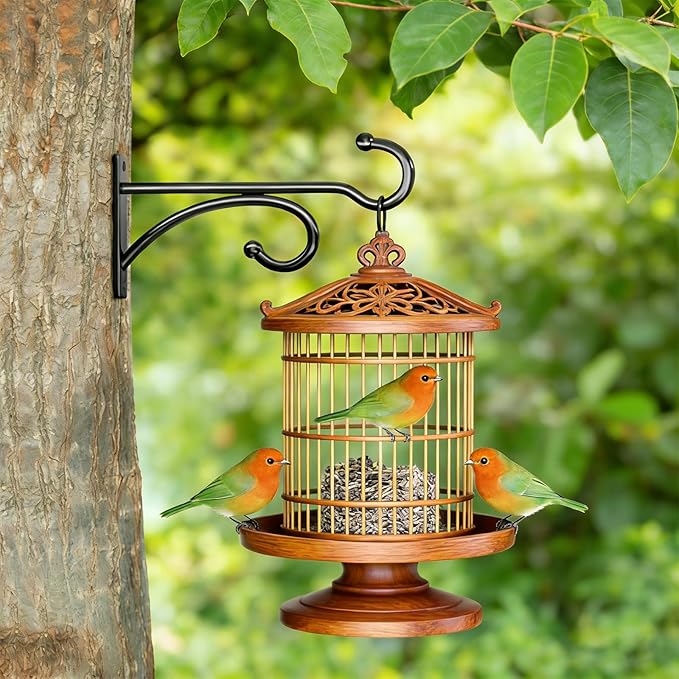 2Pack 6 Inch Plant Hangers for Hanging Baskets, Hanger for Indoor and Outdoor Plant Pots Holder, Wall Hook for Planters, Flower Basket, Wind Chimes, Lantern, Light, Bird Feeder, Home Décor-White AnDocK