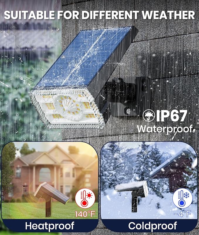 1 Pack Solar Spotlights Outdoor Waterproof IP67,Adjustable Wall&Ground Solar Lights Powered with 3 Colors, 3 Modes, Dusk to Dawn for Pathway/Garden/Yard/Patio/Driveway/Landscape Lighting Outside Décor Professionalproductionofsolarlightsoutdoor%EF%BC%9A%EF%BC%89