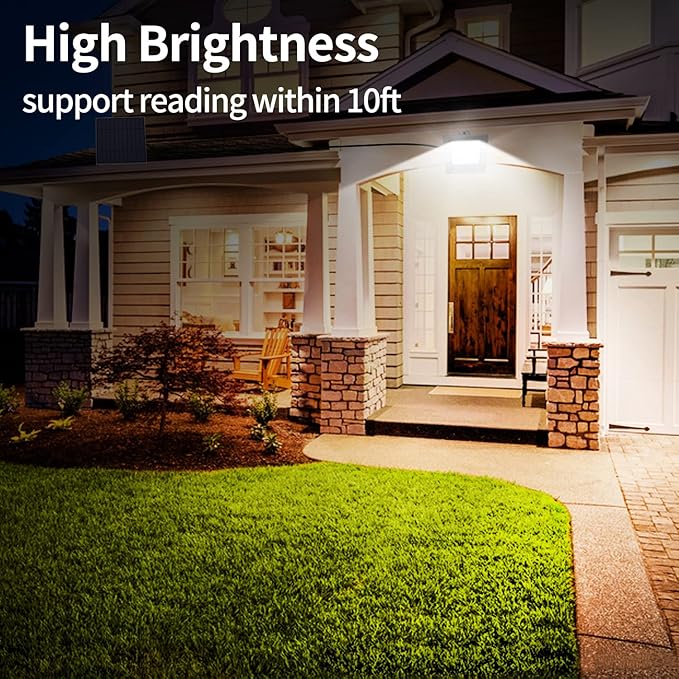 Solar Lights Outdoor, Solar Powered Flood Lights Weatherproof, Dusk to Dawn Led Solar Security Wall Lights with 16.4Ft Cable for Outside Garden, Garage, Landscape 2 Pack Lightonight