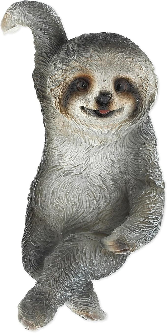 Distinctive Designs Grey Sloth Decorative Plant Pot Hanger for Indoor/Outdoor Use Garden Decor Rootora