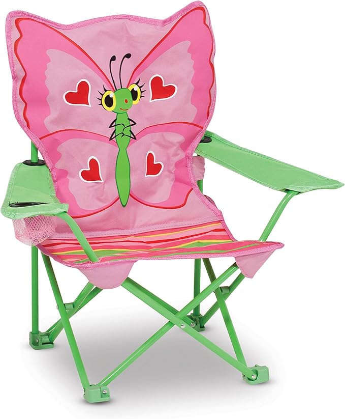Melissa & Doug Bella Butterfly Child's Outdoor Chair (Frustration-Free Packaging) MelissaDoug