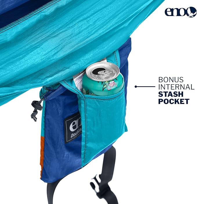 ENO, Eagles Nest Outfitters DoubleNest Lightweight Camping Hammock, 1 to 2 Person, Special Edition Colors, ATC EaglesNestOutfitters