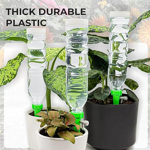 Self Watering Planter Insert Drip Spike High Capacity 20oz BabaBerry Dynamic Dripper Automatic Plant Watering Globes Dripper Device for Indoor or Outdoor Plants for Vacation Adjustable 3 Pack Rootora