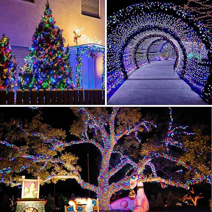 66Ft 200 LED Fairy Lights Plug in with Remote, Waterproof String Lights Outdoor& Indoor 8 Modes with Timer, LED Twinkle Light for Girl's Room Garden Patio Halloween Christmas Decorations (Multicolor) BHCLIGHT