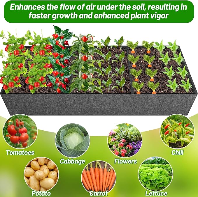 U-Shape Cucumber Trellis with Fabric Raised Garden Bed 65x50 Inch Metal Garden Arch Trellis with Net, Climbing Plants Vegetables Heavy-Duty Outdoor Plant Support for Pea, Grape, Squash, Tomatoes LifeisLuck