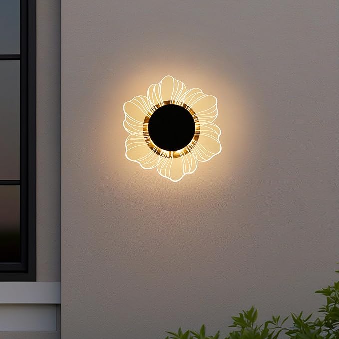 Roaming Acrylic Petal Bury Light 3-Pack Suitable for Gardens, Courtyards, Terraces, Corridors, Alleys, and Pedestrian Walkways (Petal) RoamingLight