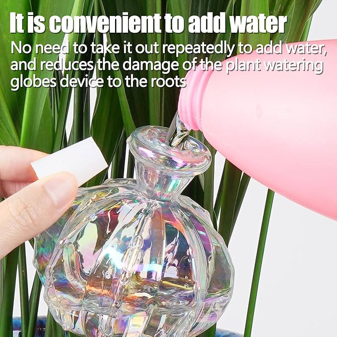 Self Watering Planter Insert. Plant Watering Devices. Plant Watering Bulbs. 3-PCS Plant Watering Globes. Rainbow Colors Cactus Shape Self Watering Globes Large. Plant Lover Gifts KGCCIZI