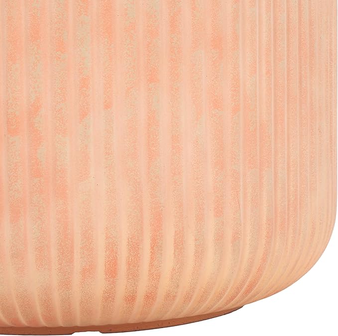 SAFAVIEH Outdoor Collection Lucca Terracotta Cement Ficonstone Planter Pot SAFAVIEH