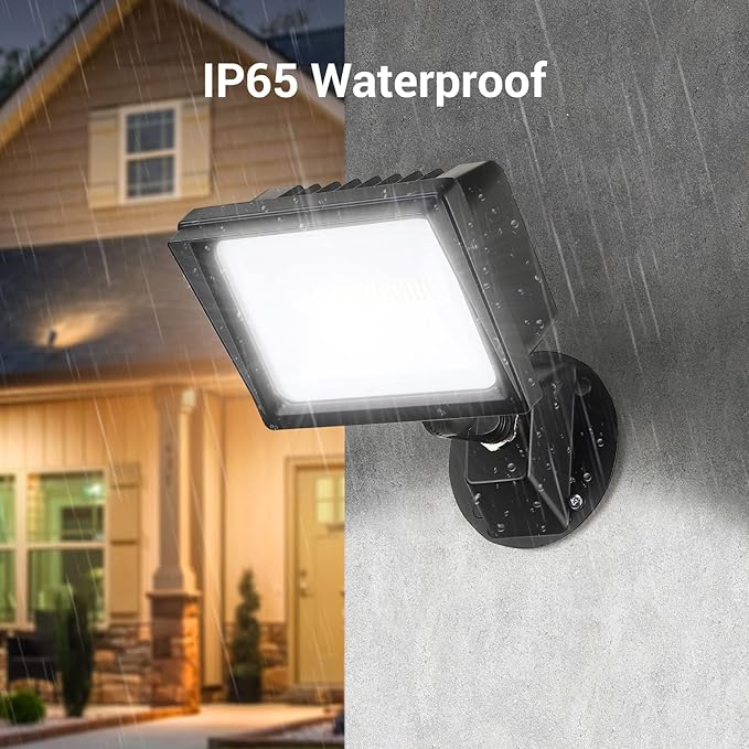 DEWENWILS 2 Pack 34W Flood Lights Outdoor, 3200 LM Super Bright(400W Halogen Equivalent) IP65 Waterproof Knuckle Mount LED Flood Light, 5000K Led Security Light for Landscape, Garden, Yard, Garage DEWENWILS