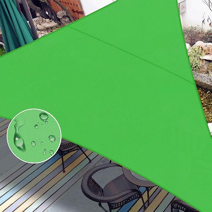 LOVE STORY Right Triangle 12'x20'x22.4' Waterproof Sun Shade Sail Canopy UV Block for Outdoor Patio Backyard Carport,Fruit Green(We Make Custom Size) LOVESTORY