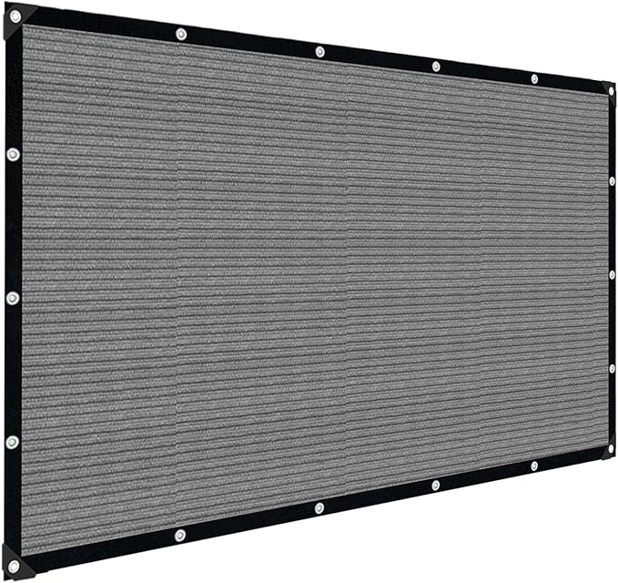 Grey Sun Shade Cloth,Pergola Shade Cover with Reinforced Grommets,90% Shade Fabric Fence Privacy Screen Balcony,Pergola Shade Cover Canopy Garden Carport Porch Deck Patio Shade Cover,6x10FT IMSGVIFO
