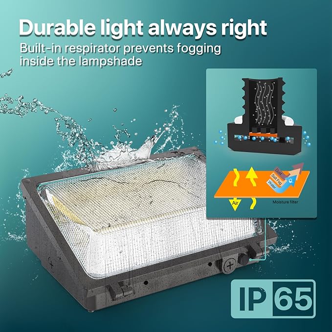 LED Wall Pack Light: 120W 18000LM Glass Lens Wall Pack Lights Outdoor LED,LED Wall Pack Daylight 5000K for Yard Parking Lot Barn Warehouse UL Listed WelcometovisitLitezone
