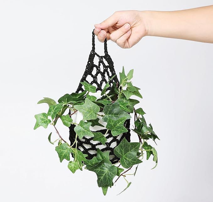 2PK Wall Planters for Indoor Plants, Macrame Plant Hanger | Plant Hanger, Hanging Planter (2PK, up to 6 inch Pot) Shineloha