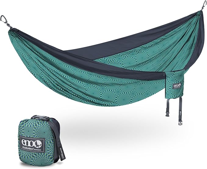 ENO, Eagles Nest Outfitters DoubleNest Lightweight Camping Hammock, 1 to 2 Person, Special Edition Colors, ATC EaglesNestOutfitters