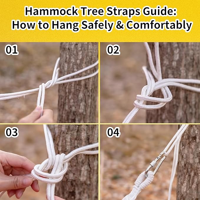 2Pack Hammocks |Camping Hammock | Portable Outdoor Hammock Set | for Hiking, Backpacking and Camping | (Blue Stripe and Blue Stripe) LAZYTAIL