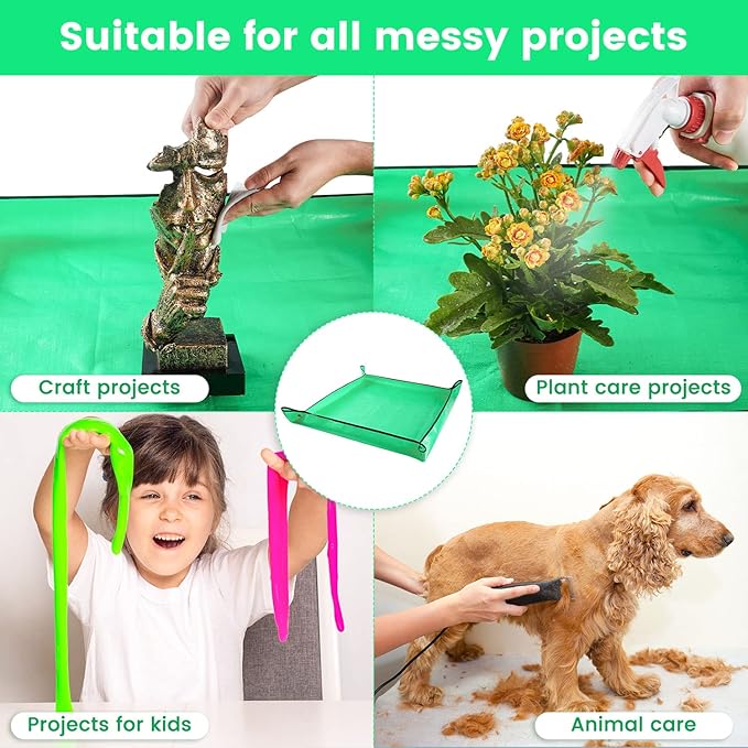 Extra Large Waterproof Potting Mat for Indoor Plant Transplanting and Mess Control, Table Top Potting Tray Repotting Mat Birthday Gifts for Plant Lovers Gardening Gifts for Women FocusonGardeningProjects
