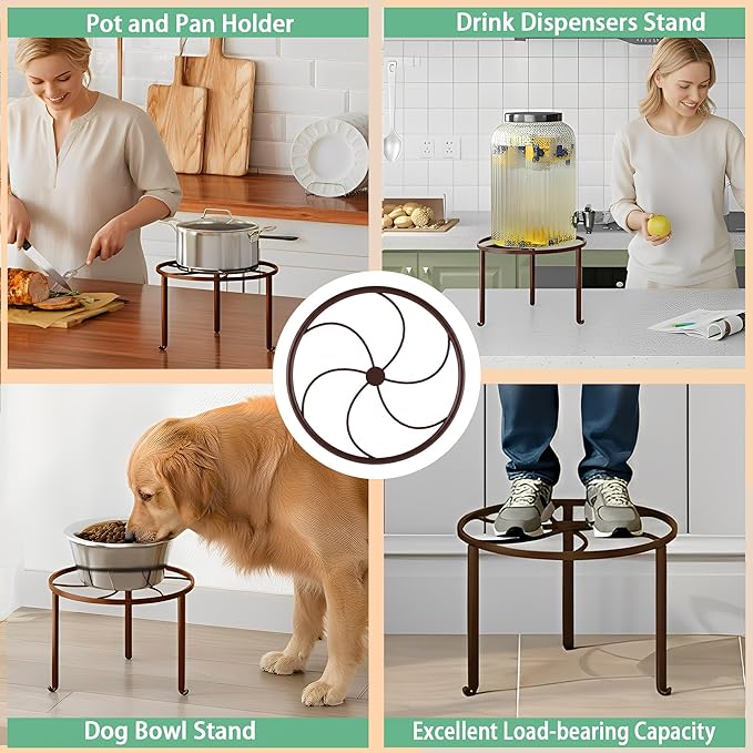 5 PackHeavy Duty Rack for Planter,Anti-Rust Flower Pot Stand Holder for Multiple Plants,Potted Plant Shelf for Living Room, Balcony, Garden, Patio Rootora