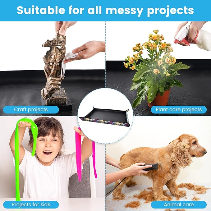 Extra Large Repotting Mat for Indoor Plants Transplanting and Dirt Control, Foldable Waterproof Succulent Potting Mat, Gardening Gifts for Plant Lovers (43.5"x29.5") FocusonGardeningProjects