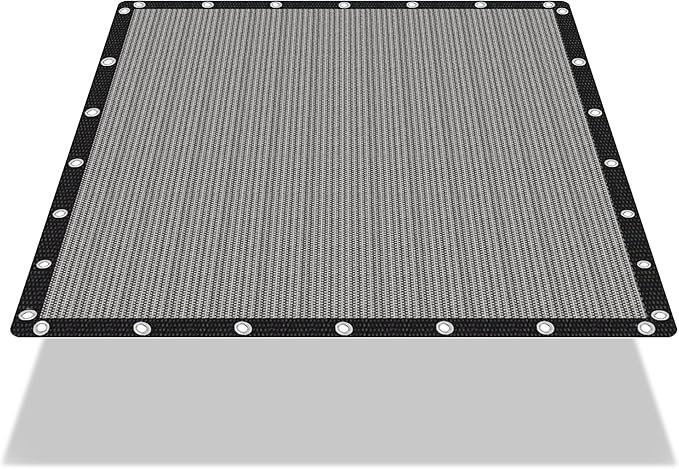 90% Shade Cloth Sun Shade Fabric Privacy Screen Shade Cover for Patio Garden Pergola Shade Cover Canopy with Gromments eMERIT