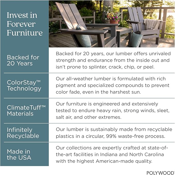 POLYWOOD Presidential Rocking Chair in Teak POLYWOOD