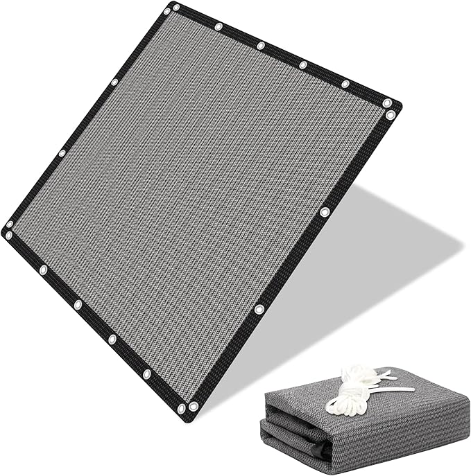 90% Shade Cloth Sun Shade Fabric Privacy Screen Shade Cover for Patio Garden Pergola Shade Cover Canopy with Gromments eMERIT