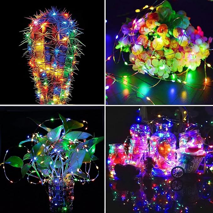 66Ft 200 LED Fairy Lights Plug in with Remote, Waterproof String Lights Outdoor& Indoor 8 Modes with Timer, LED Twinkle Light for Girl's Room Garden Patio Halloween Christmas Decorations (Multicolor) BHCLIGHT
