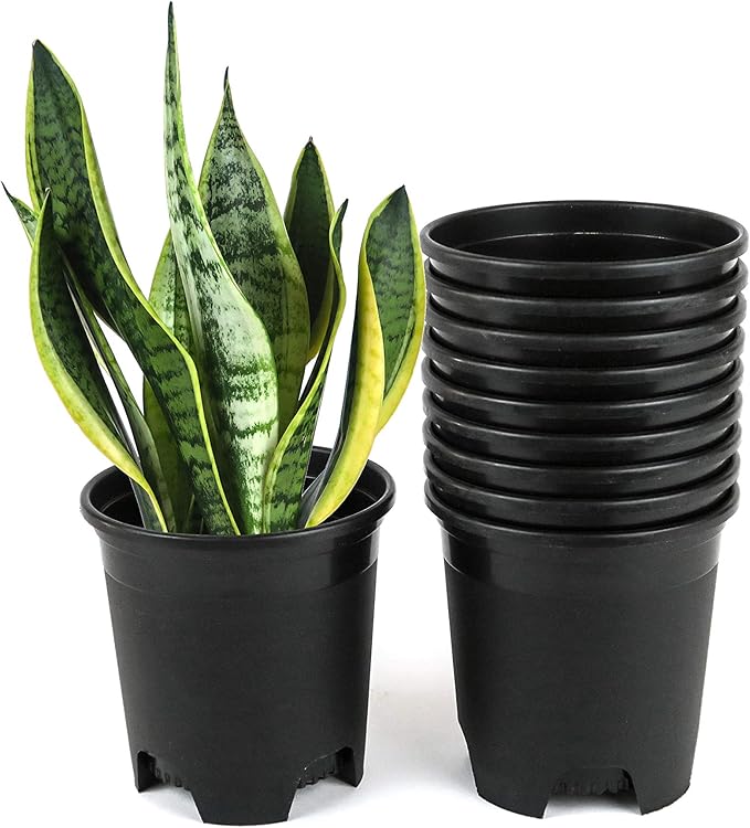 Wholesale Bulk Nursery Pot 4.5 Inch Black Plastic Planters 30-Pack 0.35 Gallon Pots for Outdoor Indoor Plants Gardening Flower with Drainage Holes CottaPlanters