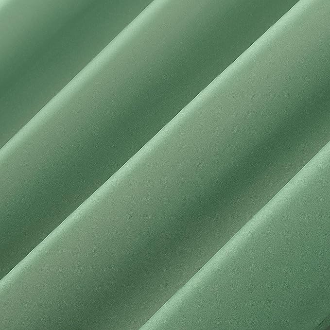 Sun Zero Marina Indoor/Outdoor UV Protectant Energy Efficient Grommet Curtain Panel, 54" x 84", Spa Green SunZero%E2%84%A2