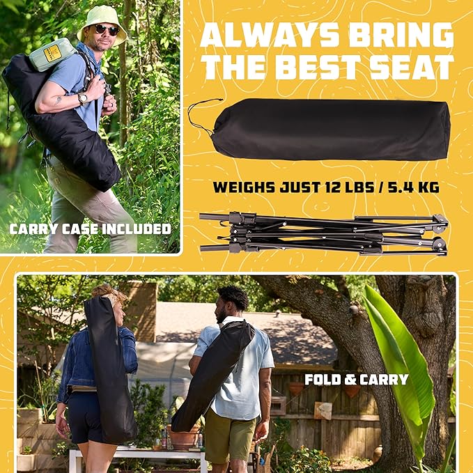 Wise Owl Outfitters Hammock Chair for Adults – Comfortable Portable Folding Rocking Camping Chair with Carry Bag – Great for Lawn, Campsite & Outdoors WiseOwlOutfitters