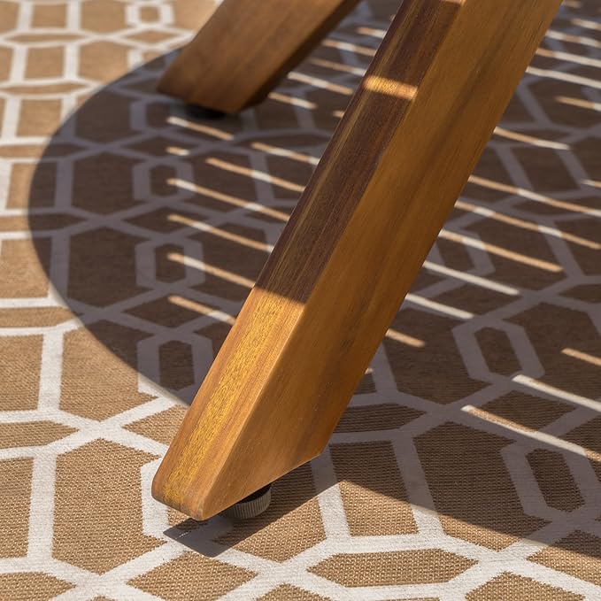 Christopher Knight Home Stamford Outdoor Acacia Wood Round Dining Table, Teak Finish ChristopherKnightHome